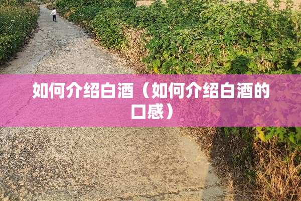 如何介绍白酒（如何介绍白酒的口感）