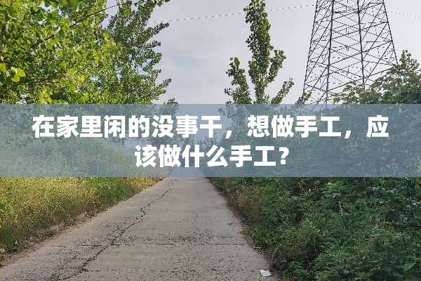 在家里闲的没事干，想做手工，应该做什么手工？