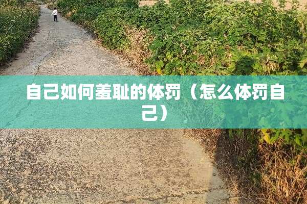 自己如何羞耻的体罚（怎么体罚自己）