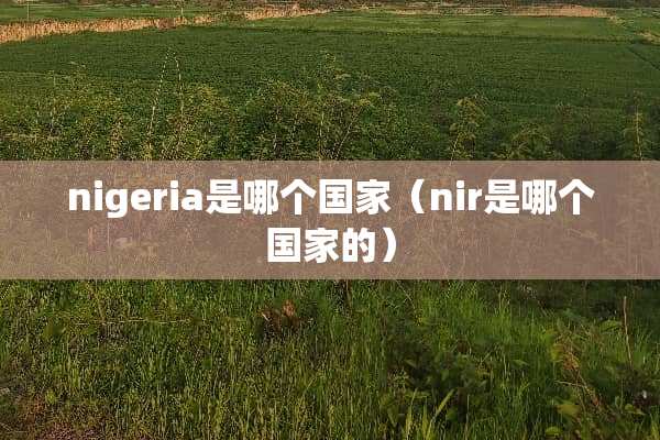 nigeria是哪个国家（nir是哪个国家的）
