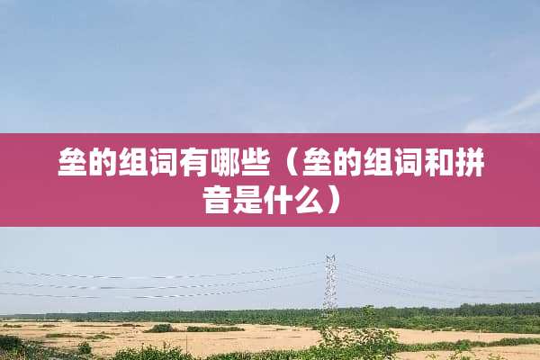 垒的组词有哪些（垒的组词和拼音是什么）