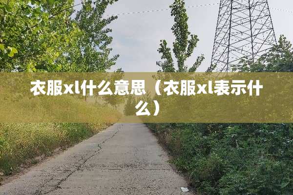 衣服xl什么意思（衣服xl表示什么）