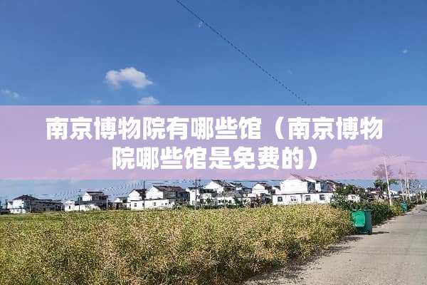 南京博物院有哪些馆（南京博物院哪些馆是免费的）