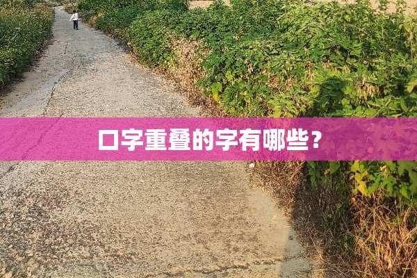 口字重叠的字有哪些？