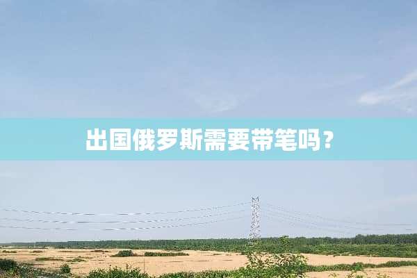 出国俄罗斯需要带笔吗？
