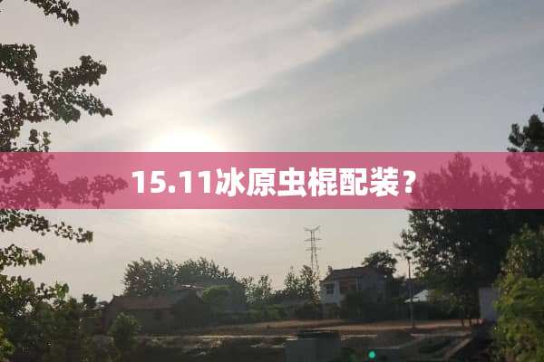 15.11冰原虫棍配装？