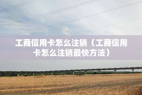 工商***怎么注销（工商***怎么注销最快方法）