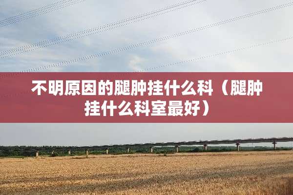 不明原因的腿肿挂什么科（腿肿挂什么科室最好）