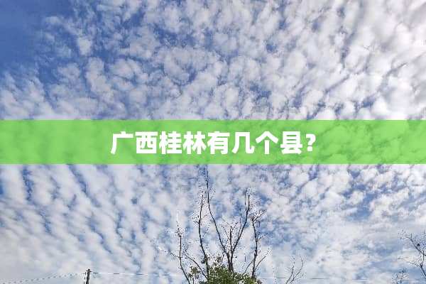 广西桂林有几个县？