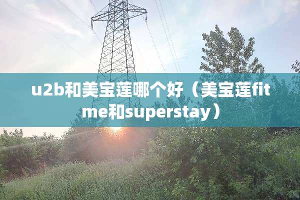 u2b和美宝莲哪个好（美宝莲fitme和superstay）