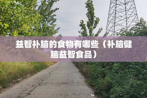 益智补脑的食物有哪些（补脑健脑益智食品）