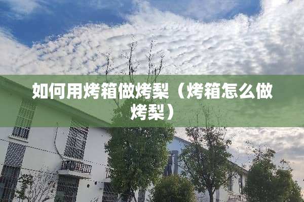 如何用烤箱做烤梨（烤箱怎么做烤梨）