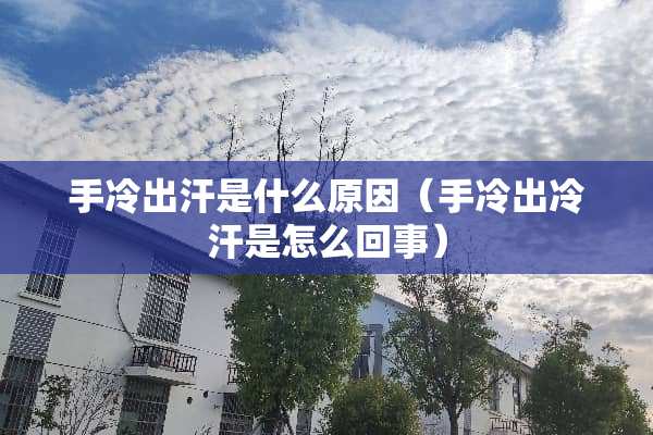 手冷出汗是什么原因（手冷出冷汗是怎么回事）