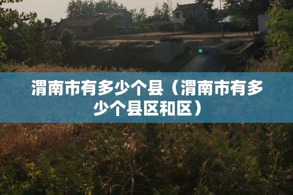 渭南市有多少个县（渭南市有多少个县区和区）