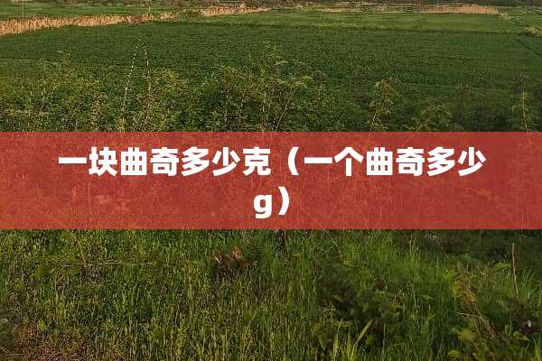 一块曲奇多少克（一个曲奇多少g）