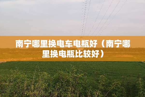 南宁哪里换电车电瓶好（南宁哪里换电瓶比较好）