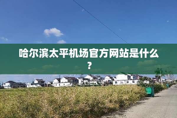 哈尔滨太平机场官方网站是什么？