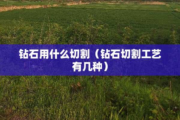 钻石用什么切割（钻石切割工艺有几种）