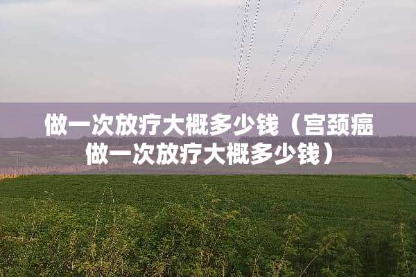 做一次放疗大概多少钱（宫颈癌做一次放疗大概多少钱）