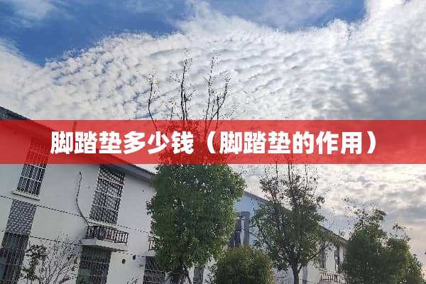脚踏垫多少钱（脚踏垫的作用）
