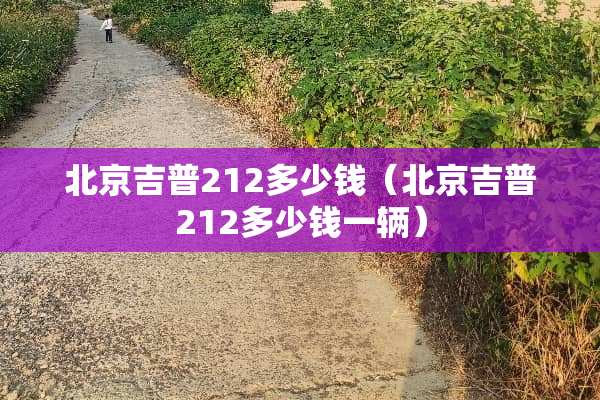 北京吉普212多少钱（北京吉普212多少钱一辆）