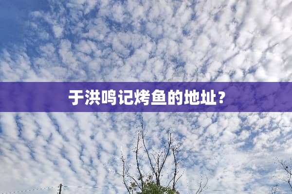 于洪鸣记烤鱼的地址？