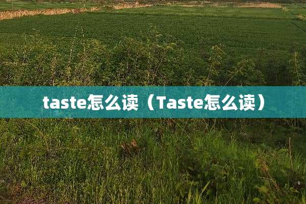 taste怎么读（Taste怎么读）