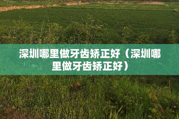 深圳哪里做牙齿矫正好（深圳哪里做牙齿矫正好）