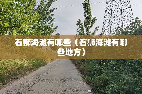 石狮海滩有哪些（石狮海滩有哪些地方）