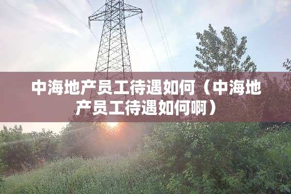 中海地产员工待遇如何（中海地产员工待遇如何啊）