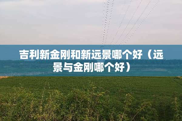 吉利新金刚和新远景哪个好（远景与金刚哪个好）