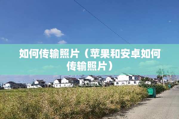 如何传输照片（苹果和安卓如何传输照片）