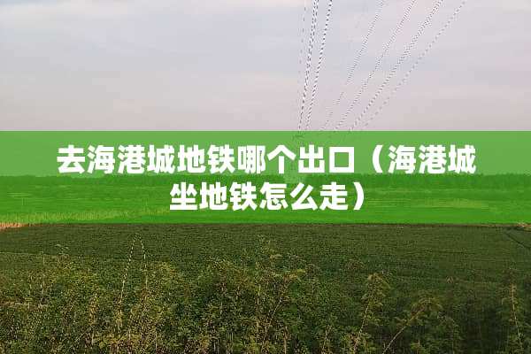 去海港城地铁哪个出口（海港城坐地铁怎么走）