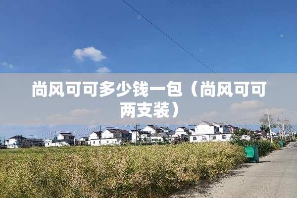 尚风可可多少钱一包（尚风可可两支装）