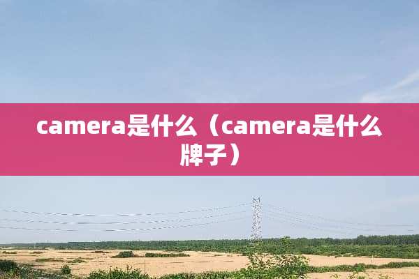camera是什么（camera是什么牌子）