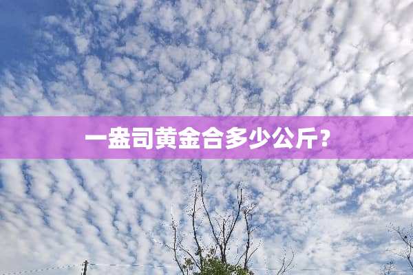 一盎司黄金合多少公斤？