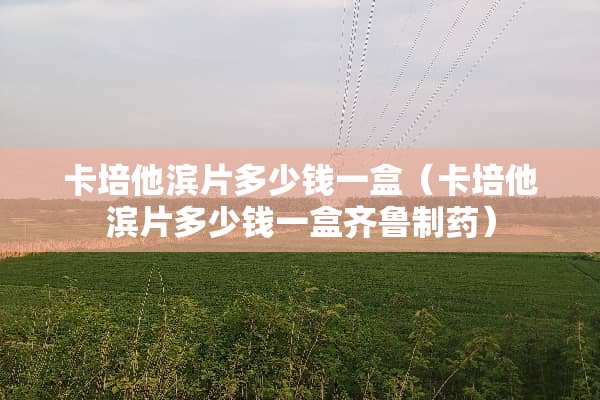 卡培他滨片多少钱一盒（卡培他滨片多少钱一盒齐鲁制药）