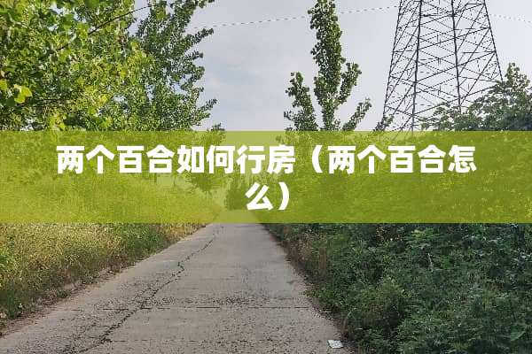 两个百合如何**（两个百合怎么）