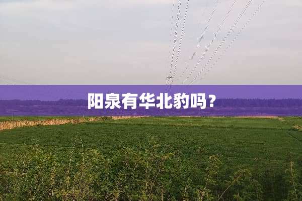 阳泉有华北豹吗？