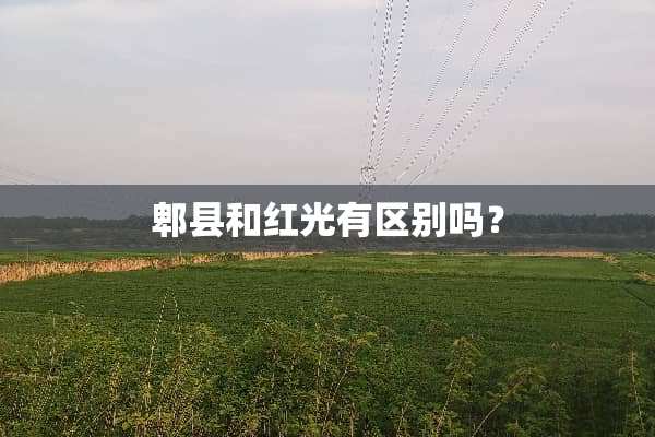 郫县和红光有区别吗？