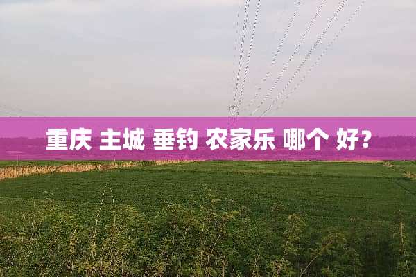 重庆 主城 垂钓 农家乐 哪个 好？