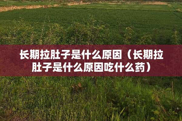 长期拉肚子是什么原因（长期拉肚子是什么原因吃什么药）