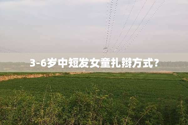 3-6岁中短发女童扎辫方式？