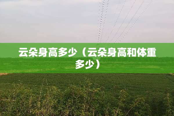 云朵身高多少（云朵身高和体重多少）