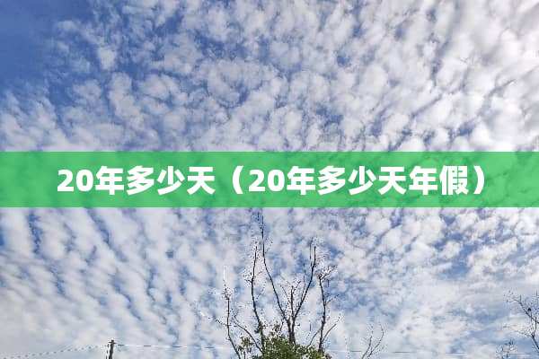 20年多少天（20年多少天年假）