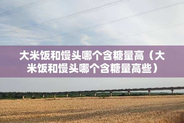 大米饭和馒头哪个含糖量高（大米饭和馒头哪个含糖量高些）