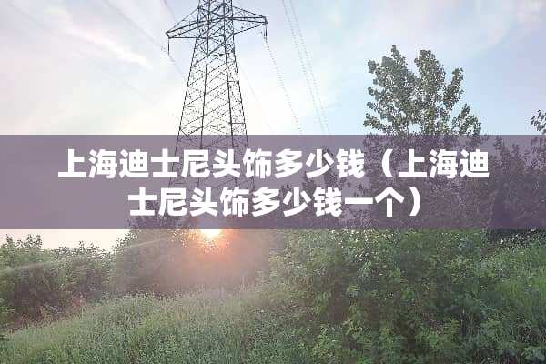 上海迪士尼头饰多少钱（上海迪士尼头饰多少钱一个）