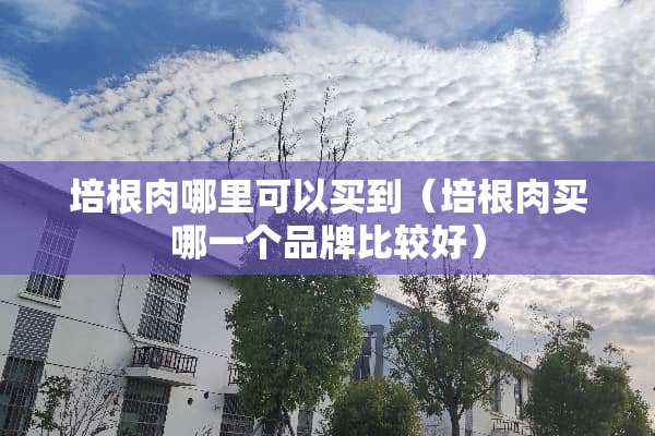 培根肉哪里可以买到（培根肉买哪一个品牌比较好）