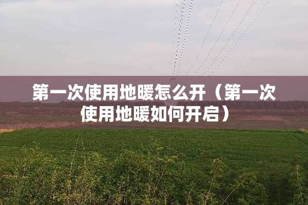 第一次使用地暖怎么开（第一次使用地暖如何开启）