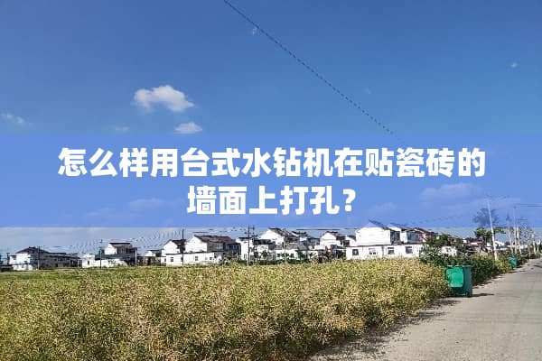 怎么样用台式水钻机在贴瓷砖的墙面上打孔？